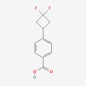 molecular formula C11H10F2O2 B2647127 4-(3,3-Difluorocyclobutyl)benzoic acid CAS No. 1558373-34-4
