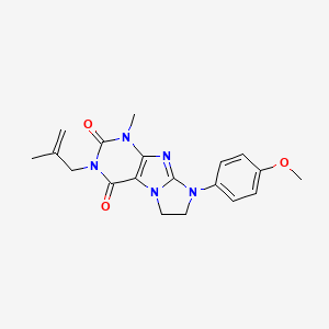 6-(4-Methoxyphenyl)-4-methyl-2-(2-methylprop-2-enyl)-7,8-dihydropurino[7,8-a]imidazole-1,3-dione