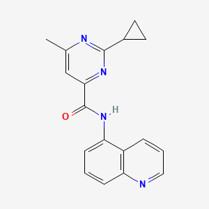2-Cyclopropyl-6-methyl-N-quinolin-5-ylpyrimidine-4-carboxamide