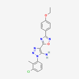 1-(3-chloro-2-methylphenyl)-4-(3-(4-ethoxyphenyl)-1,2,4-oxadiazol-5-yl)-1H-1,2,3-triazol-5-amine