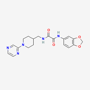N1-(benzo[d][1,3]dioxol-5-yl)-N2-((1-(pyrazin-2-yl)piperidin-4-yl)methyl)oxalamide
