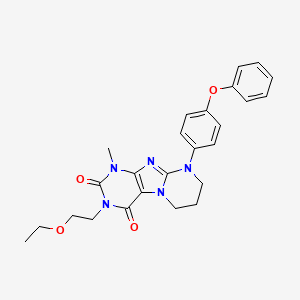 3-(2-ethoxyethyl)-1-methyl-9-(4-phenoxyphenyl)-7,8-dihydro-6H-purino[7,8-a]pyrimidine-2,4-dione