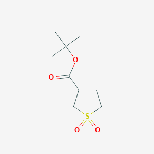 molecular formula C9H14O4S B2647150 Tert-butyl 1,1-dioxo-2,5-dihydrothiophene-3-carboxylate CAS No. 195724-29-9
