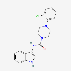 4-(2-chlorophenyl)-N-(1H-indol-3-yl)piperazine-1-carboxamide