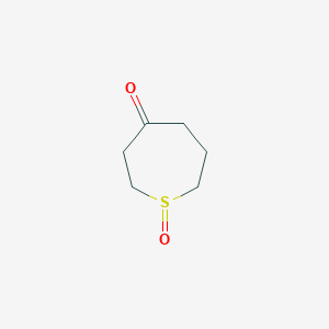 molecular formula C6H10O2S B2647167 1lambda4-Thiepane-1,4-dione CAS No. 91195-51-6