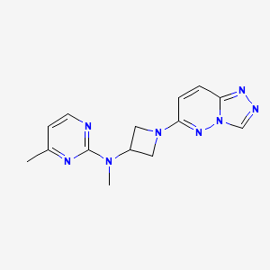 N,4-dimethyl-N-(1-{[1,2,4]triazolo[4,3-b]pyridazin-6-yl}azetidin-3-yl)pyrimidin-2-amine