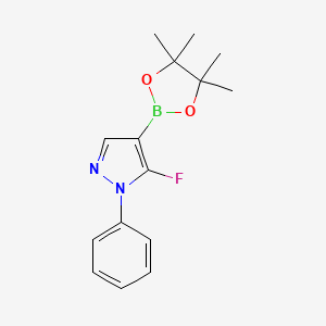 5-Fluoro-1-phenyl-4-(4,4,5,5-tetramethyl-1,3,2-dioxaborolan-2-yl)pyrazole