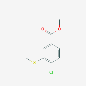 molecular formula C9H9ClO2S B2647198 Methyl 4-chloro-3-(methylthio)benzoate CAS No. 166811-70-7