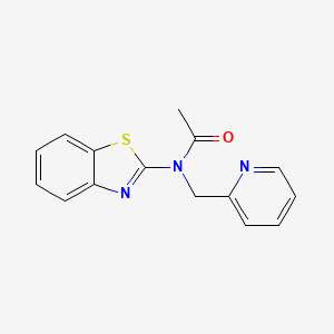 molecular formula C15H13N3OS B2647202 N-(benzo[d]thiazol-2-yl)-N-(pyridin-2-ylmethyl)acetamide CAS No. 886901-76-4