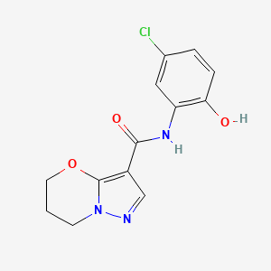 N-(5-chloro-2-hydroxyphenyl)-6,7-dihydro-5H-pyrazolo[5,1-b][1,3]oxazine-3-carboxamide