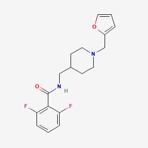 2,6-difluoro-N-((1-(furan-2-ylmethyl)piperidin-4-yl)methyl)benzamide