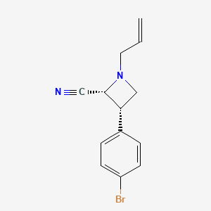 (2R,3S)-1-Allyl-3-(4-bromophenyl)azetidine-2-carbonitrile