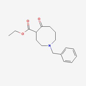 molecular formula C17H23NO3 B2647240 Ethyl 1-benzyl-5-oxoazocane-4-carboxylate CAS No. 85365-60-2