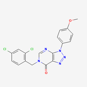 molecular formula C18H13Cl2N5O2 B2647259 6-(2,4-二氯苄基)-3-(4-甲氧基苯基)-3H-[1,2,3]三唑并[4,5-d]嘧啶-7(6H)-酮 CAS No. 892481-62-8