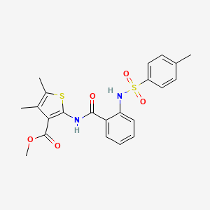 Methyl 4,5-dimethyl-2-(2-(4-methylphenylsulfonamido)benzamido)thiophene-3-carboxylate