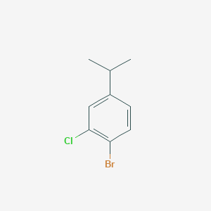 molecular formula C9H10BrCl B2647277 1-Bromo-2-chloro-4-(propan-2-YL)benzene CAS No. 90350-27-9