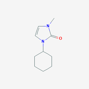 molecular formula C10H16N2O B026473 4-Imidazolin-2-one, 1-cyclohexyl-3-methyl- CAS No. 101692-32-4