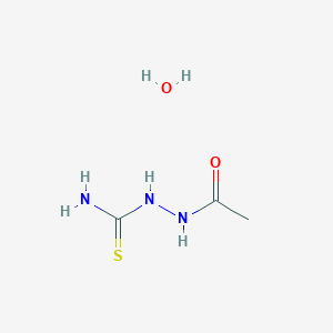 molecular formula C3H9N3O2S B2647305 N-(carbamothioylamino)acetamide hydrate CAS No. 2379945-91-0