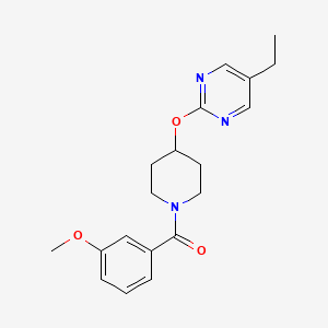 [4-(5-Ethylpyrimidin-2-yl)oxypiperidin-1-yl]-(3-methoxyphenyl)methanone