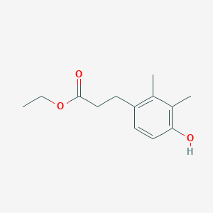 molecular formula C13H18O3 B2647313 3-(4-Hydroxy-2,3-dimethyl-phenyl)-propionic acid ethyl ester CAS No. 1234845-57-8