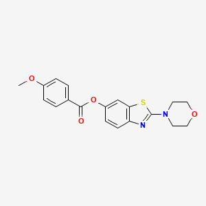 2-Morpholinobenzo[d]thiazol-6-yl 4-methoxybenzoate