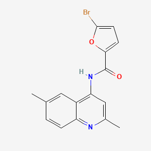 molecular formula C16H13BrN2O2 B2647328 5-bromo-N-(2,6-dimethylquinolin-4-yl)furan-2-carboxamide CAS No. 951928-08-8