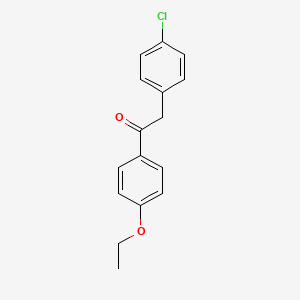 molecular formula C16H15ClO2 B2647331 2-(4-Chlorophenyl)-1-(4-ethoxyphenyl)ethan-1-one CAS No. 127727-75-7