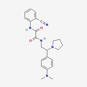 N1-(2-cyanophenyl)-N2-(2-(4-(dimethylamino)phenyl)-2-(pyrrolidin-1-yl)ethyl)oxalamide