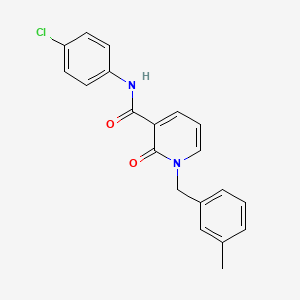 molecular formula C20H17ClN2O2 B2647361 N-(4-chlorophenyl)-1-(3-methylbenzyl)-2-oxo-1,2-dihydropyridine-3-carboxamide CAS No. 946247-22-9