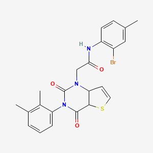 N-(2-bromo-4-methylphenyl)-2-[3-(2,3-dimethylphenyl)-2,4-dioxo-1H,2H,3H,4H-thieno[3,2-d]pyrimidin-1-yl]acetamide