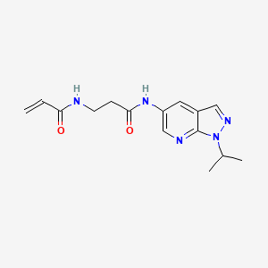 N-(1-Propan-2-ylpyrazolo[3,4-b]pyridin-5-yl)-3-(prop-2-enoylamino)propanamide