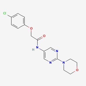 molecular formula C16H17ClN4O3 B2647385 2-(4-氯苯氧基)-N-(2-吗啉代嘧啶-5-基)乙酰胺 CAS No. 1396845-70-7