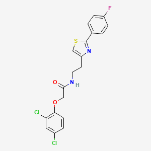2-(2,4-dichlorophenoxy)-N-(2-(2-(4-fluorophenyl)thiazol-4-yl)ethyl)acetamide