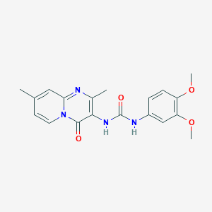 1-(3,4-dimethoxyphenyl)-3-(2,8-dimethyl-4-oxo-4H-pyrido[1,2-a]pyrimidin-3-yl)urea