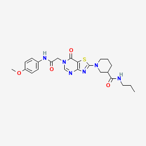 N-(3-bromophenyl)-3-[(4-oxo-2,3,4,5-tetrahydro-1,5-benzothiazepin-7-yl)sulfonyl]butanamide