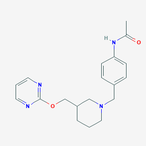 N-[4-[[3-(Pyrimidin-2-yloxymethyl)piperidin-1-yl]methyl]phenyl]acetamide