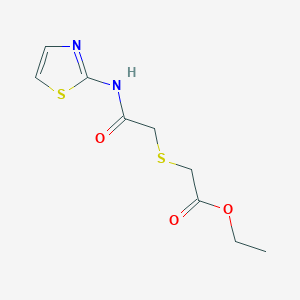 Ethyl 2-((2-oxo-2-(thiazol-2-ylamino)ethyl)thio)acetate