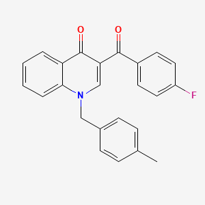 3-(4-Fluorobenzoyl)-1-[(4-methylphenyl)methyl]-1,4-dihydroquinolin-4-one