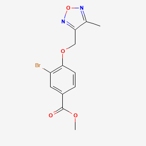 Methyl 3-bromo-4-[(4-methyl-1,2,5-oxadiazol-3-yl)methoxy]benzoate
