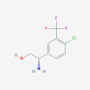 (S)-2-Amino-2-(4-chloro-3-(trifluoromethyl)phenyl)ethanol