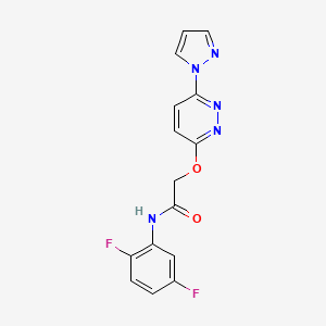 2-((6-(1H-pyrazol-1-yl)pyridazin-3-yl)oxy)-N-(2,5-difluorophenyl)acetamide