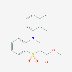 methyl 4-(2,3-dimethylphenyl)-4H-1,4-benzothiazine-2-carboxylate 1,1-dioxide