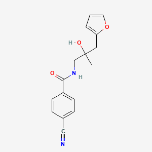 4-cyano-N-(3-(furan-2-yl)-2-hydroxy-2-methylpropyl)benzamide