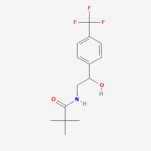 N-(2-hydroxy-2-(4-(trifluoromethyl)phenyl)ethyl)pivalamide