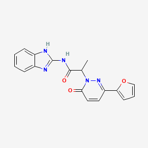 N-(1H-benzo[d]imidazol-2-yl)-2-(3-(furan-2-yl)-6-oxopyridazin-1(6H)-yl)propanamide