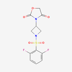 3-(1-((2,6-Difluorophenyl)sulfonyl)azetidin-3-yl)oxazolidine-2,4-dione
