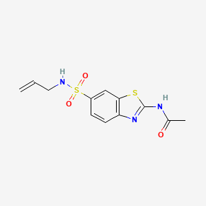 N-(6-(N-allylsulfamoyl)benzo[d]thiazol-2-yl)acetamide