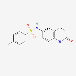 molecular formula C17H18N2O3S B2647483 4-methyl-N-(1-methyl-2-oxo-1,2,3,4-tetrahydroquinolin-6-yl)benzenesulfonamide CAS No. 921915-54-0