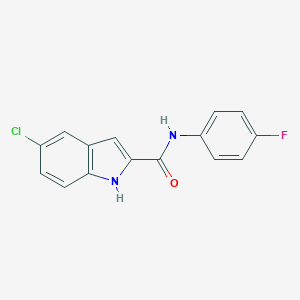 molecular formula C15H10ClFN2O B264749 5-chloro-N-(4-fluorophenyl)-1H-indole-2-carboxamide 