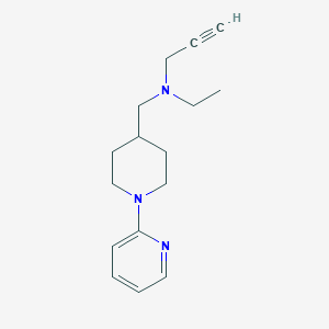 molecular formula C16H23N3 B2647493 N-乙基-N-[(1-吡啶-2-基哌啶-4-基)甲基]丙-2-炔-1-胺 CAS No. 1436283-46-3
